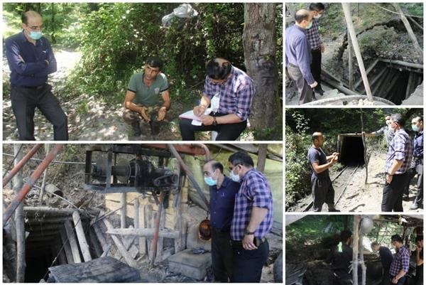 بازدید از چند معدن استخراج زغالسنگ در شهرستان نور