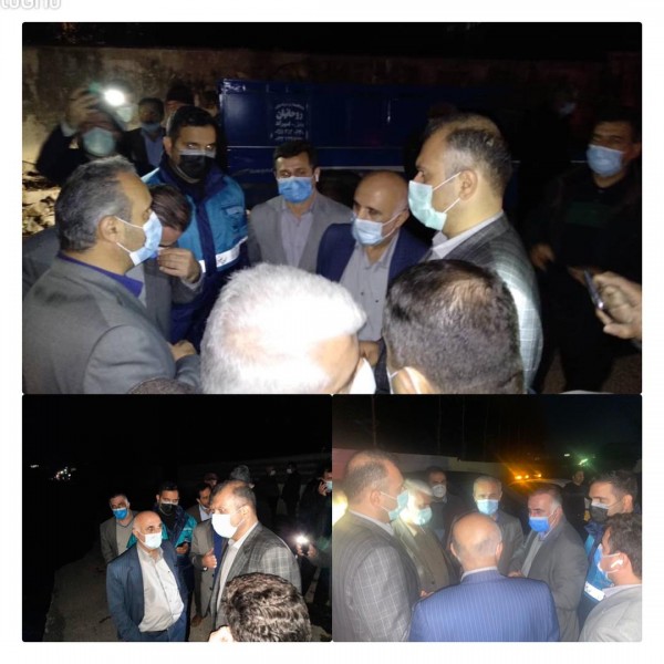 بازدید معاون هماهنگی امور عمرانی استاندار مازندران از مناطق سیل زده