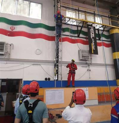 برگزاری دوره آموزشی ایمنی كار در ارتفاع در منطقه 9 عملیات انتقال گاز