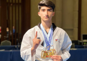 رقابتهای بین المللی تکواندو در ترکیه | غوغای یاسین زندی با ۳ مدال طلا