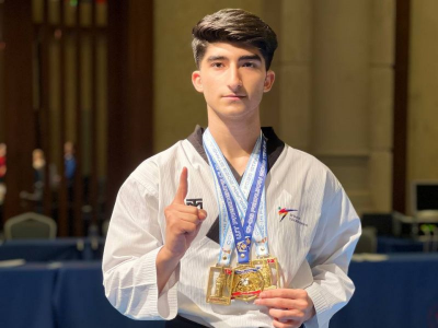 رقابتهای بین المللی تکواندو در ترکیه | غوغای یاسین زندی با ۳ مدال طلا