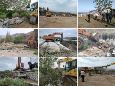 78 هزار متر مربع از بستر و حریم رودخانه‌های مازندران در نیمه نخست سال رفع تصرف شد