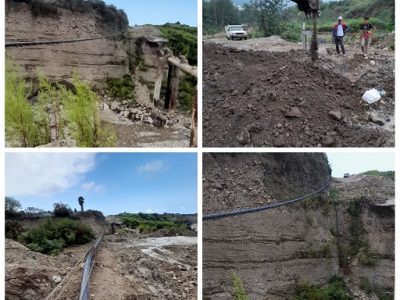 افزایش ظرفیت آبرسانی به تیلور سر سلمانشهر با احداث پل کابلی