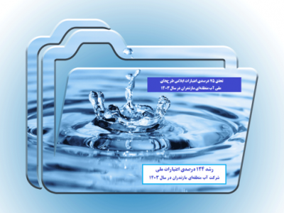 اعتبارات ملی طرح‌های آب منطقه‌ای مازندران نسبت به ابتدای سال جاری 124 درصد افزایش یافت