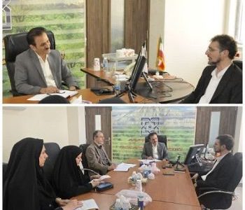 دیدار میثم معافی مدیرکل کمیته امداد مازندران با مدیرکل بیمه سلامت استان