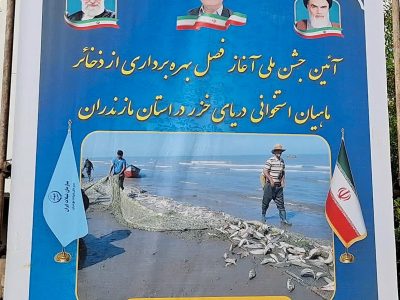 جشن ملی آغاز فصل بهرهبرداری از ذخایر ماهیان دریای خزر در مازندران