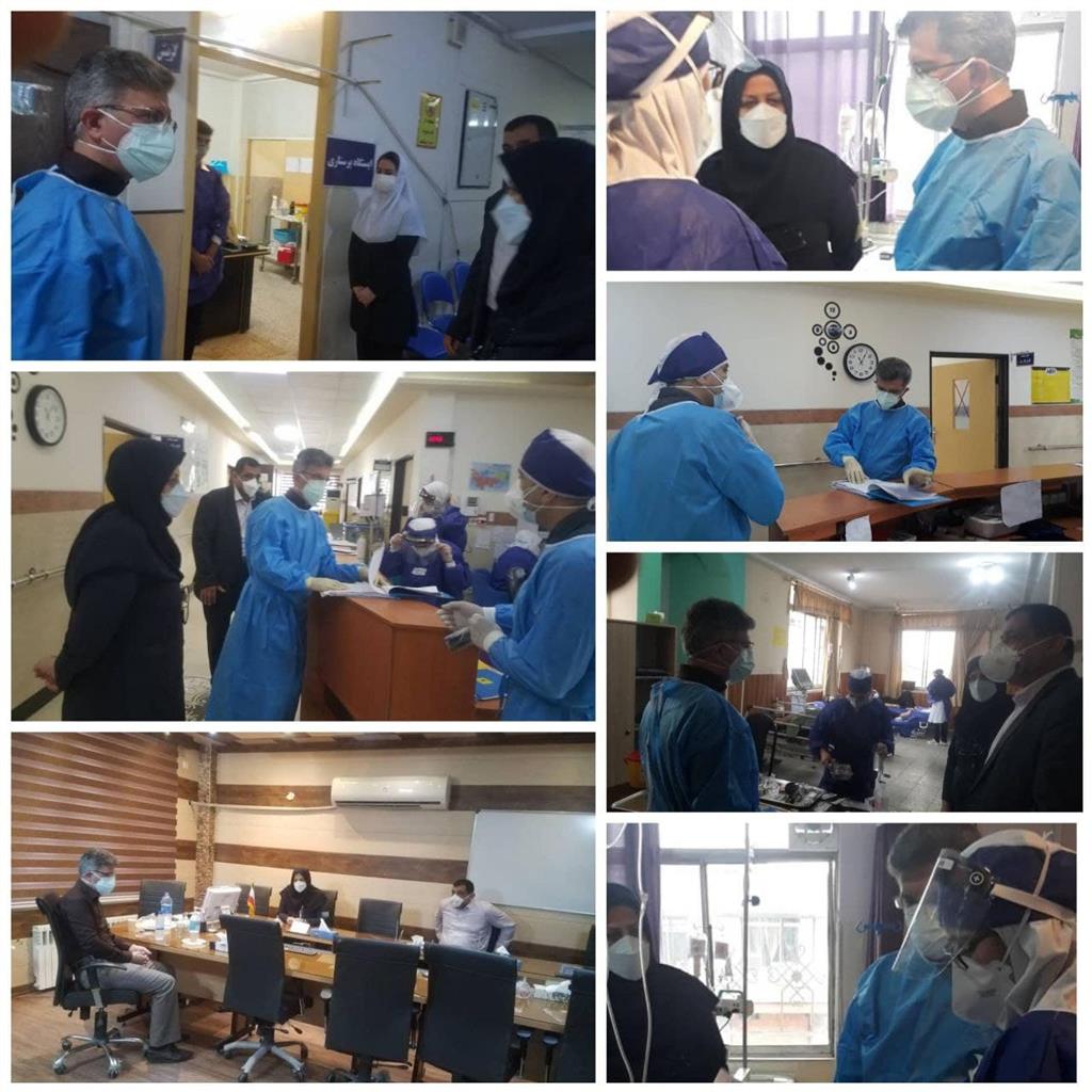 بازدید معاون درمان دانشگاه علوم پزشکی مازندران از بیمارستان شهید رجایی تنکابن