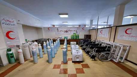 خدمت رسانی بانک امانات تجهیزات پزشکی هلال احمرمازندران به 967بیمارکرونایی