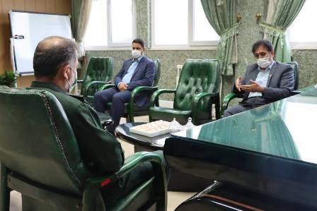 دیدار مدیرکل انتقال خون مازندران با فرمانده سپاه کربلا