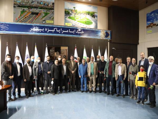 تجلیل از کارکنان جانباز شهرداری ساری