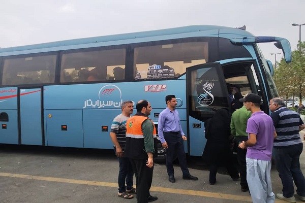 جابجایی بیش از 6000 زائر با 300دستگاه اتوبوس از مازندران به مرز مهران