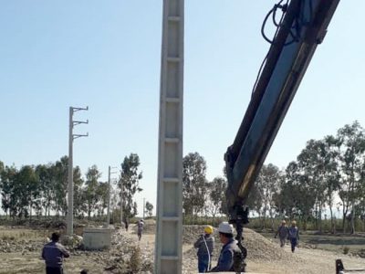 شبكه 20 كيلوولت برق و روشنايي معابر به طول 5500 متر اصلاح و تكميل شد