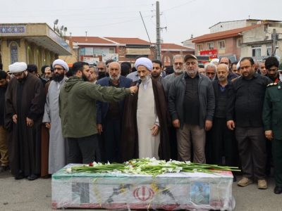 وداع باشکوه مازندرانی‌ها با شهید مدافع امنیت/ پیکر شهید صالحی در گلزار شهدای ساری آرام گرفت